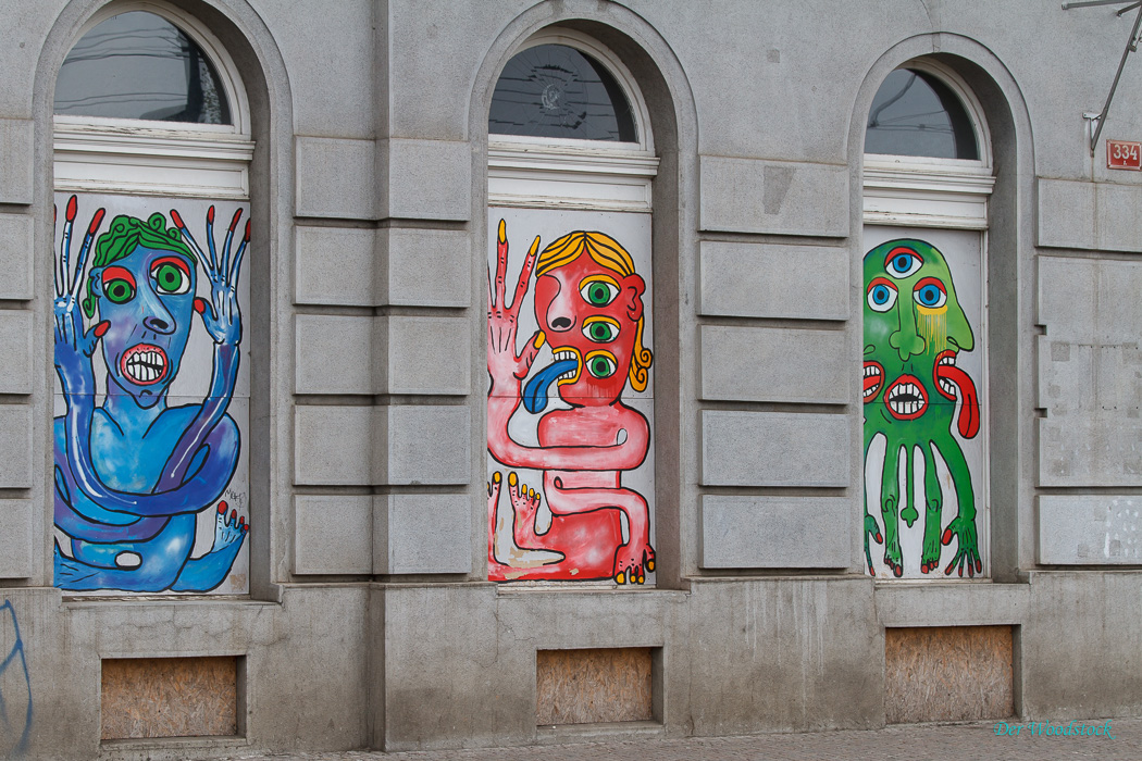 Selbst Graffiti ist hier einfach Kunst!