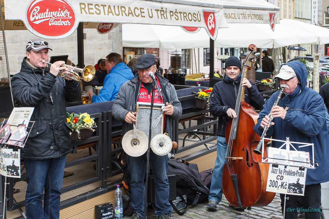 Eine der zahlreichen Strassen-Jazz-Bands. Qualitativ übrigens meist vom Feinsten!